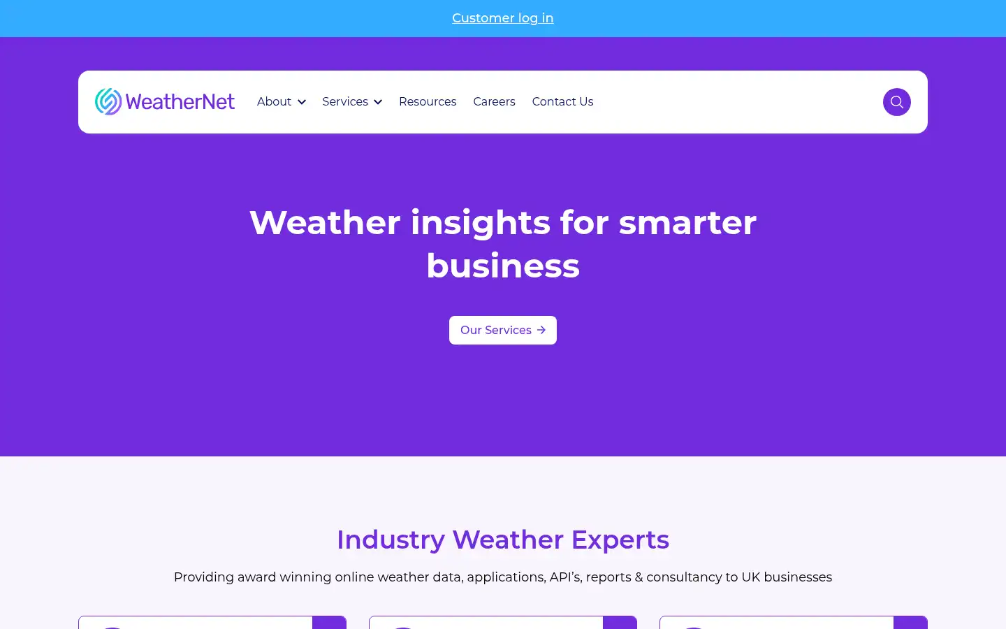 Screenshot of weathernet.co.uk
