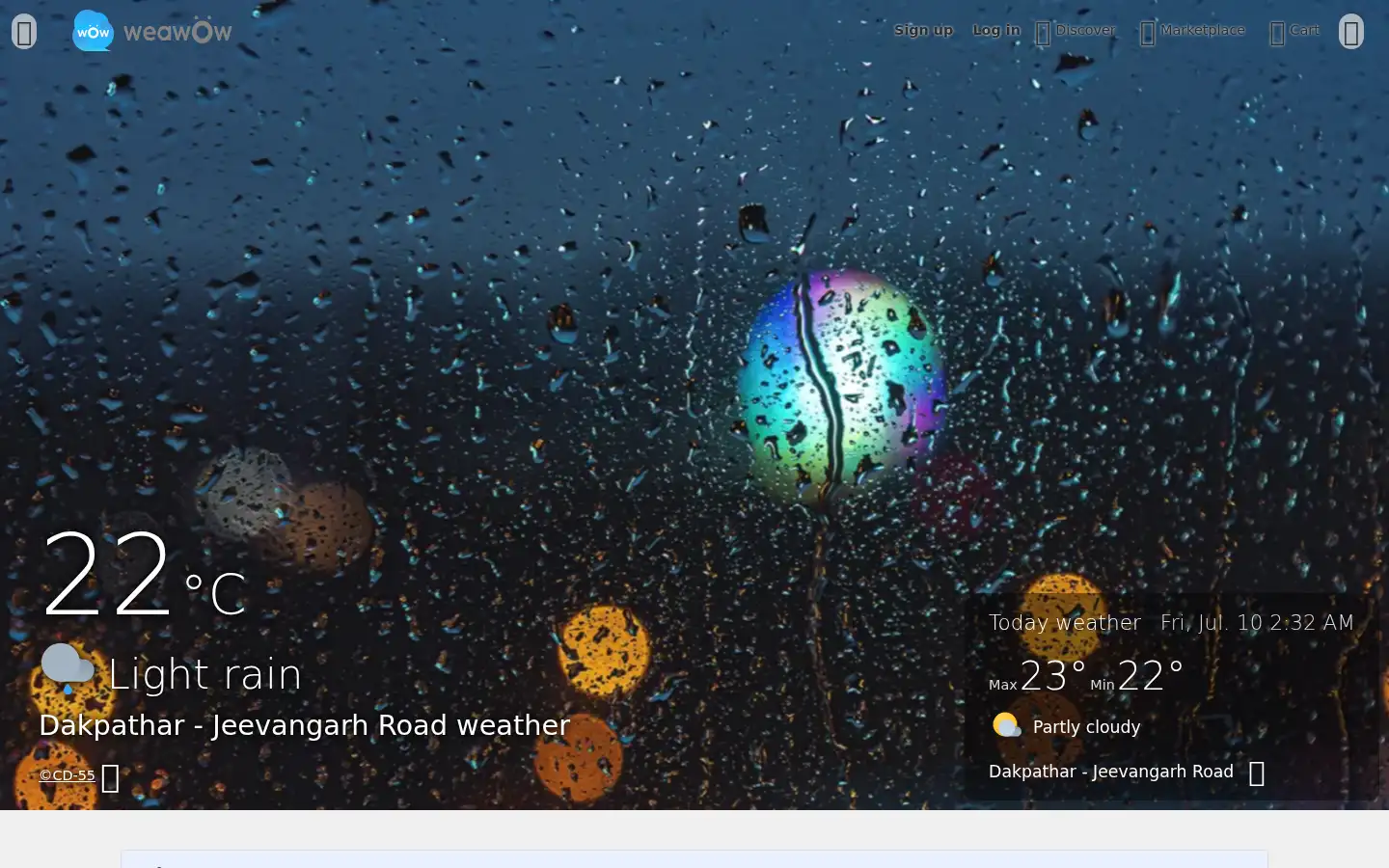 Screenshot of weawow.com