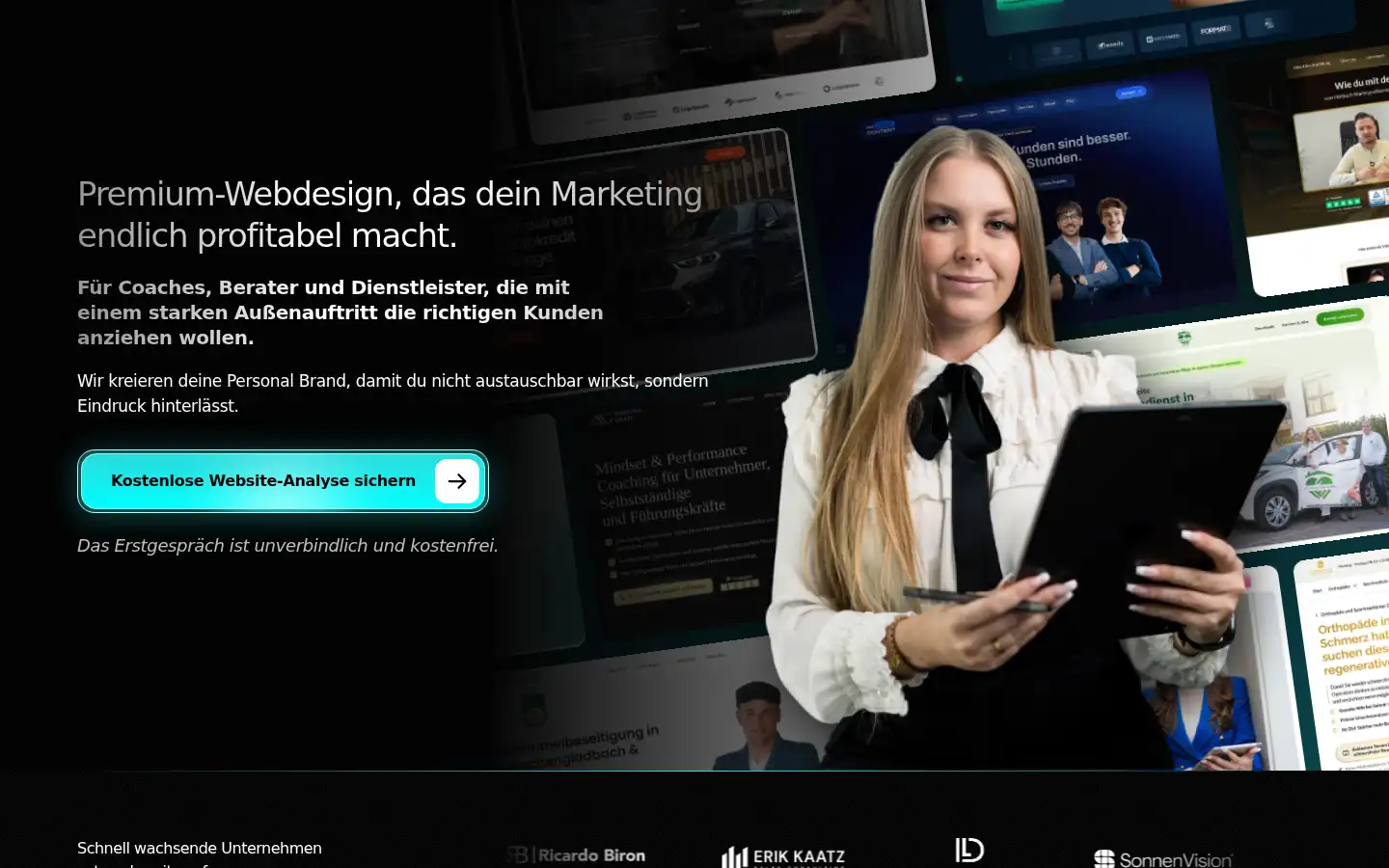 Screenshot of web-aesthetik.de