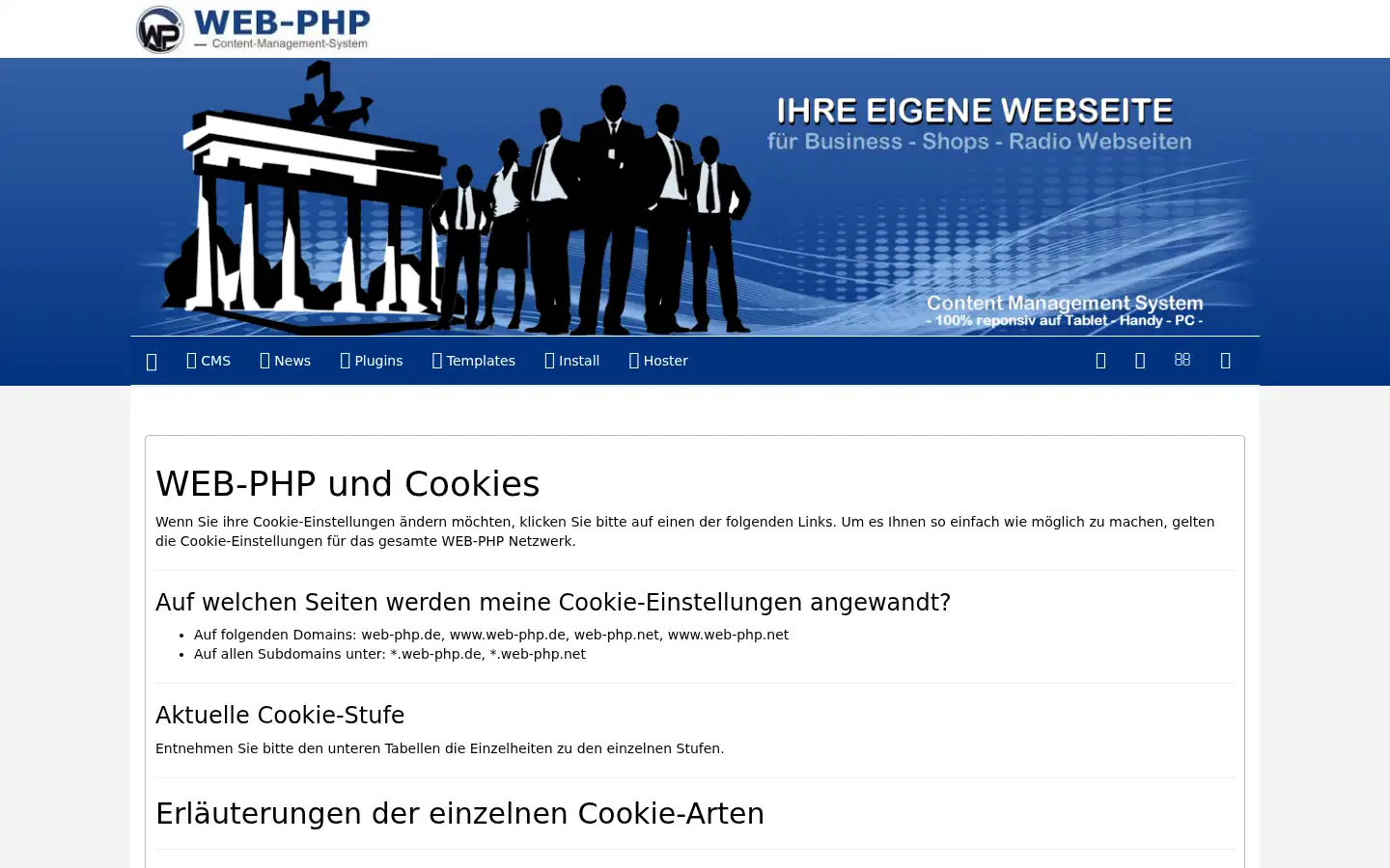 Screenshot of web-php.de
