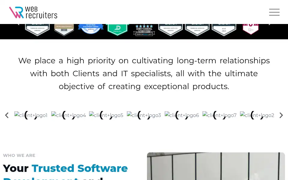 Screenshot of web-recruiters.com