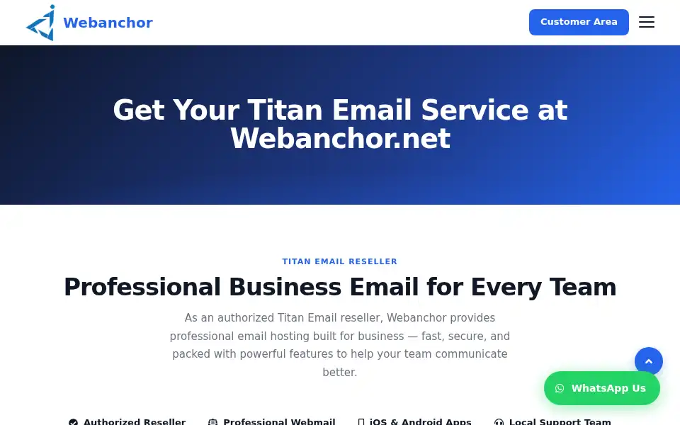 Screenshot of webanchor.net