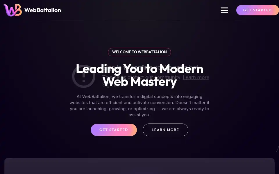 Screenshot of webbattalion.co