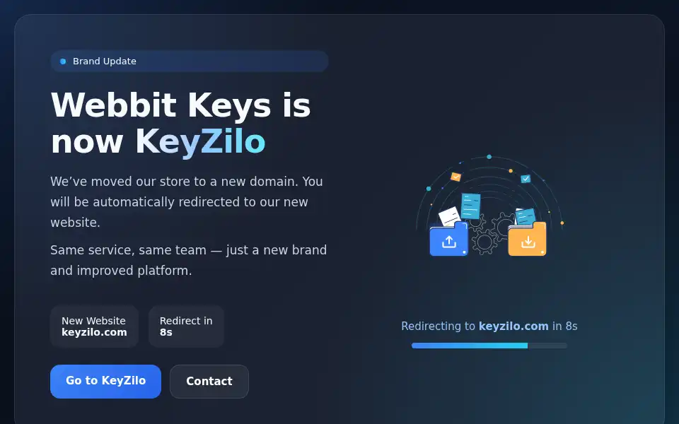 Screenshot of webbitkeys.com