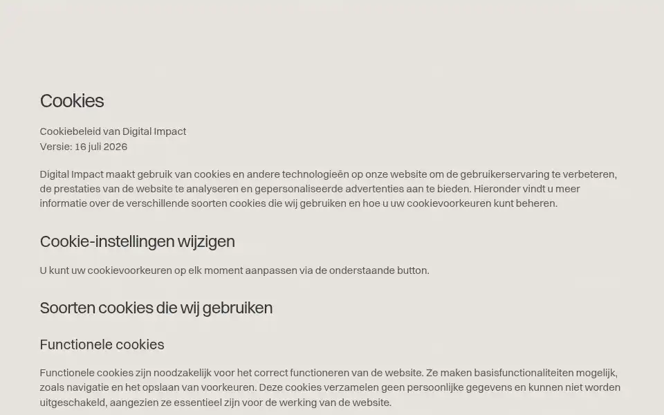 Screenshot of webcart.nl