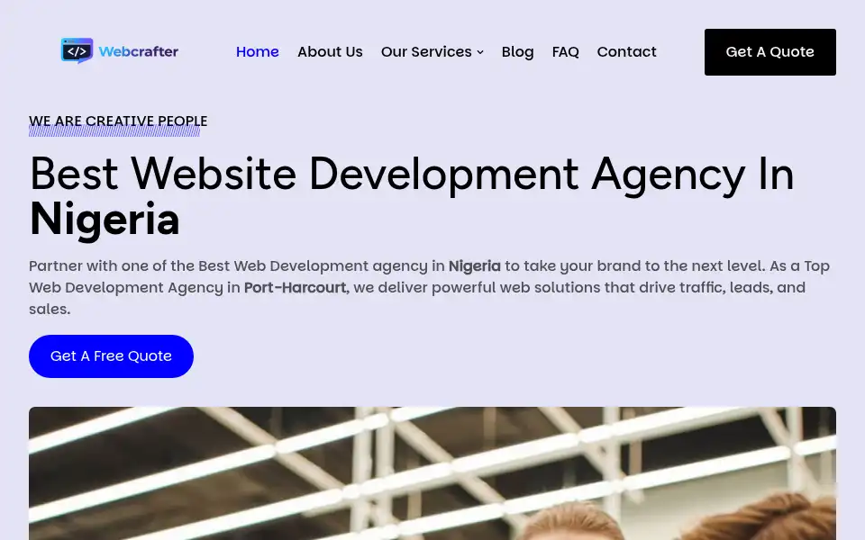 Screenshot of webcrafter.com.ng