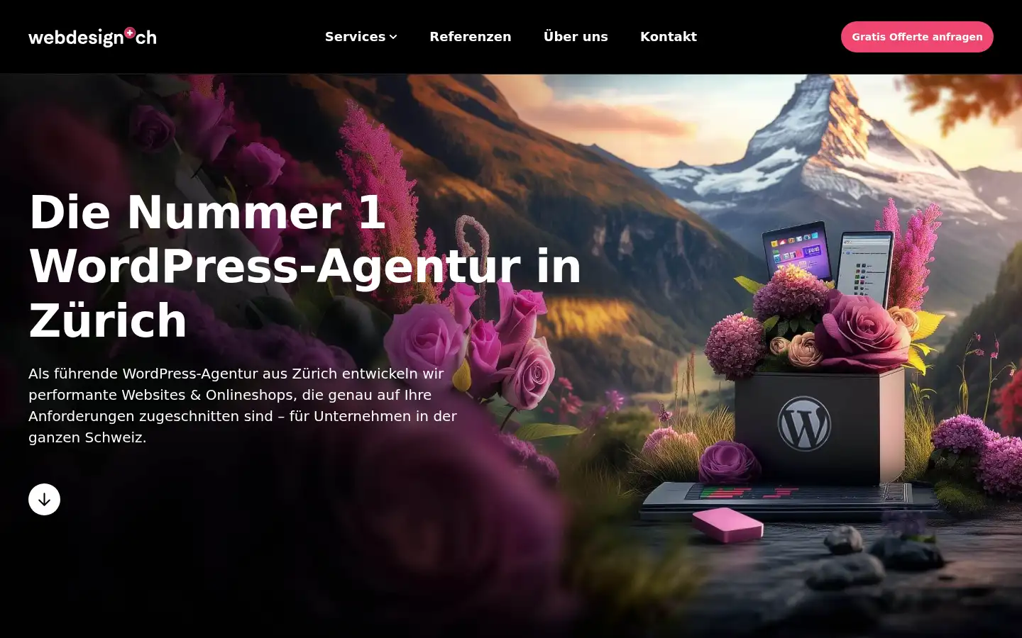 Screenshot of webdesign.ch