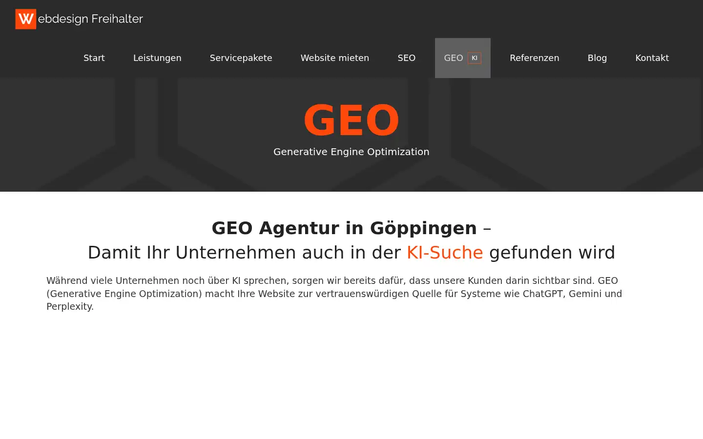 Screenshot of webdesign-freihalter.de