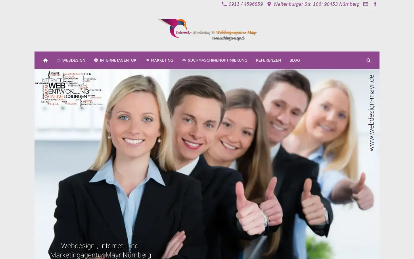Screenshot of webdesign-mayr.de