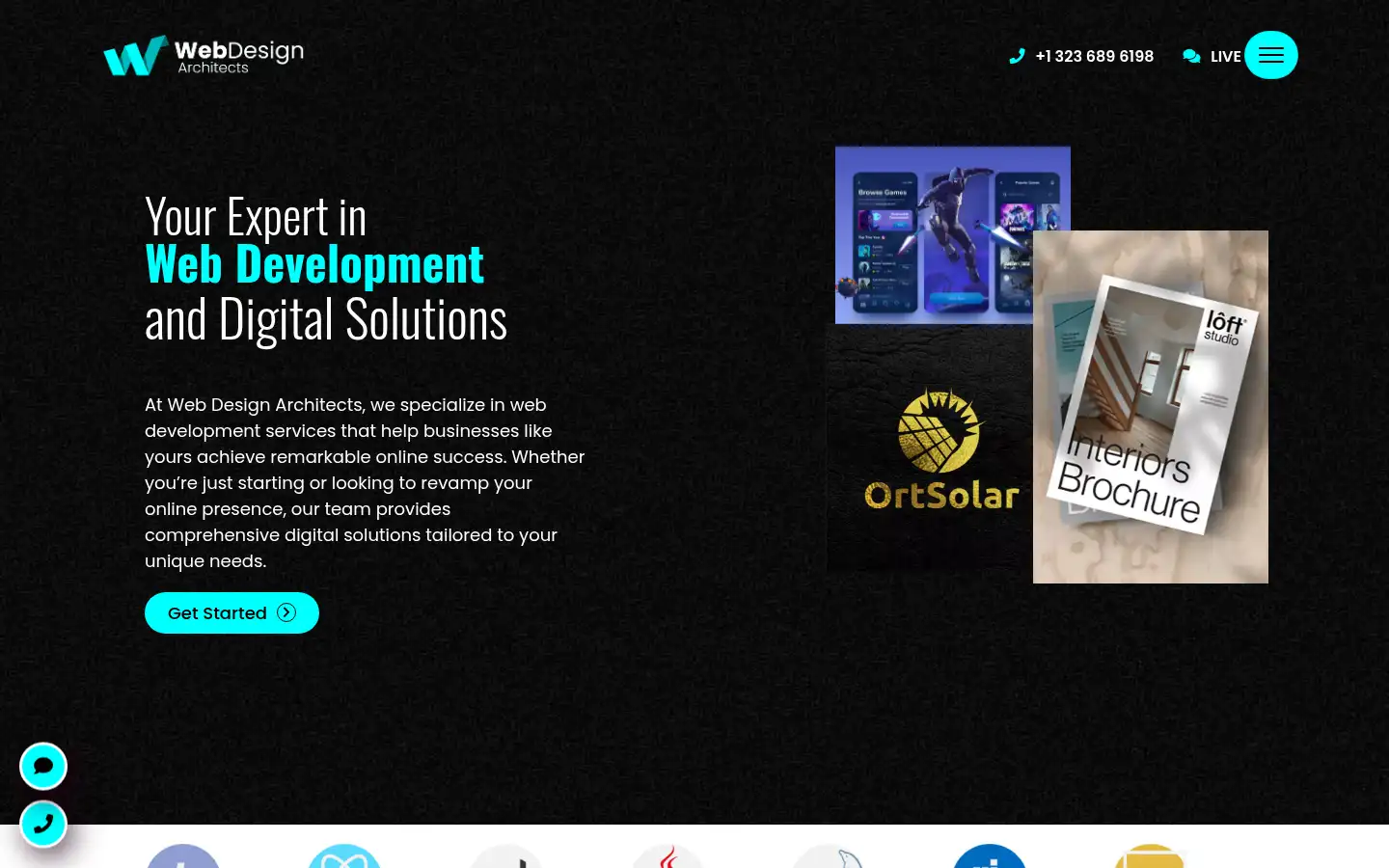 Screenshot of webdesignarchitects.com