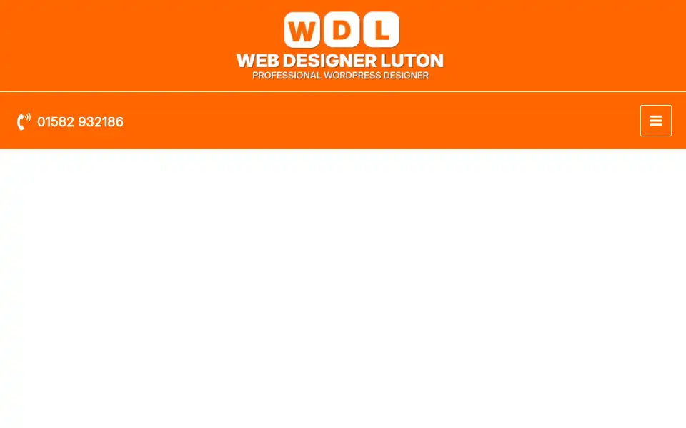 Screenshot of webdesignerluton.co.uk