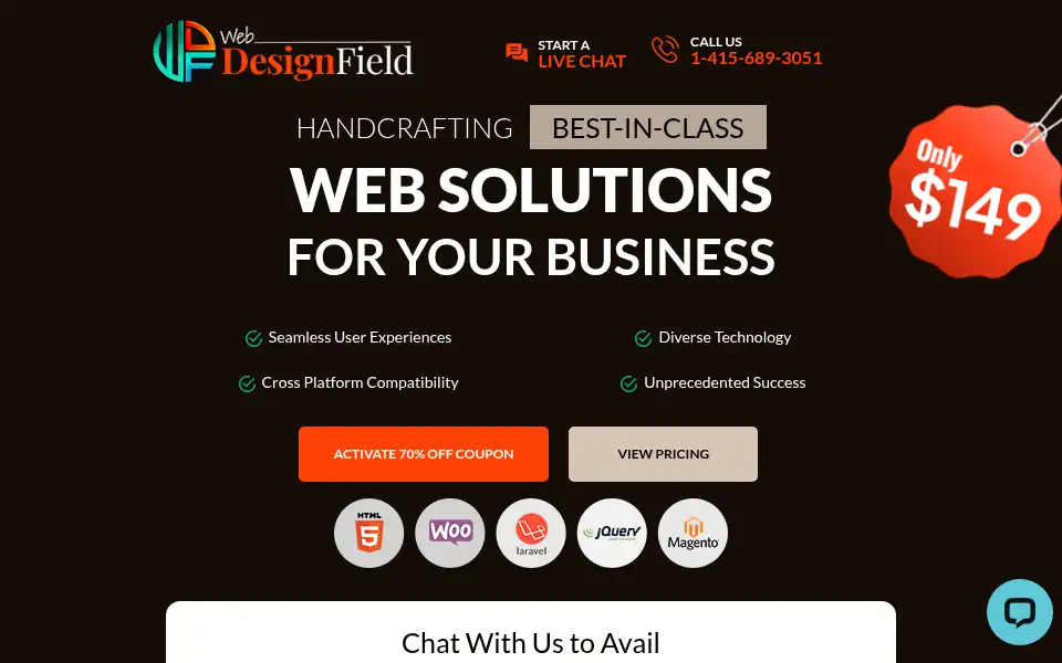 Screenshot of webdesignfield.com