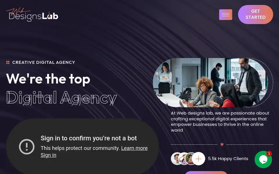 Screenshot of webdesignslab.com