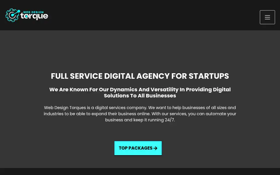 Screenshot of webdesigntorque.com