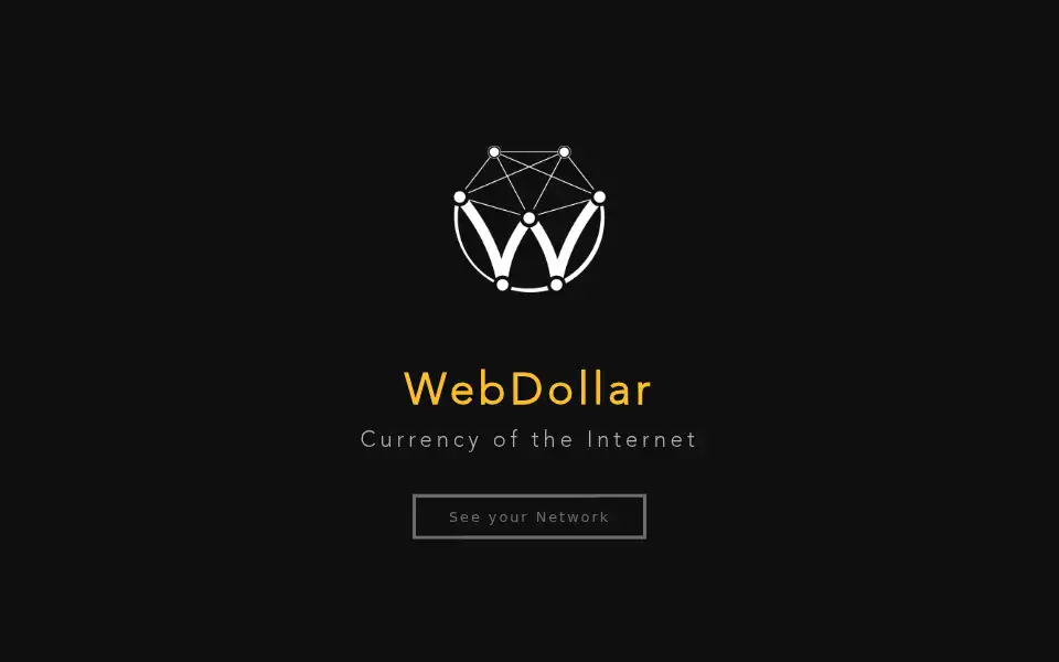 Screenshot of webdollar.io