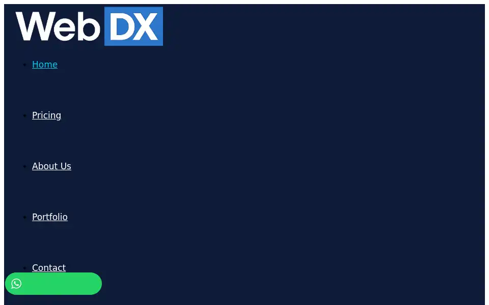 Screenshot of webdx.co.uk