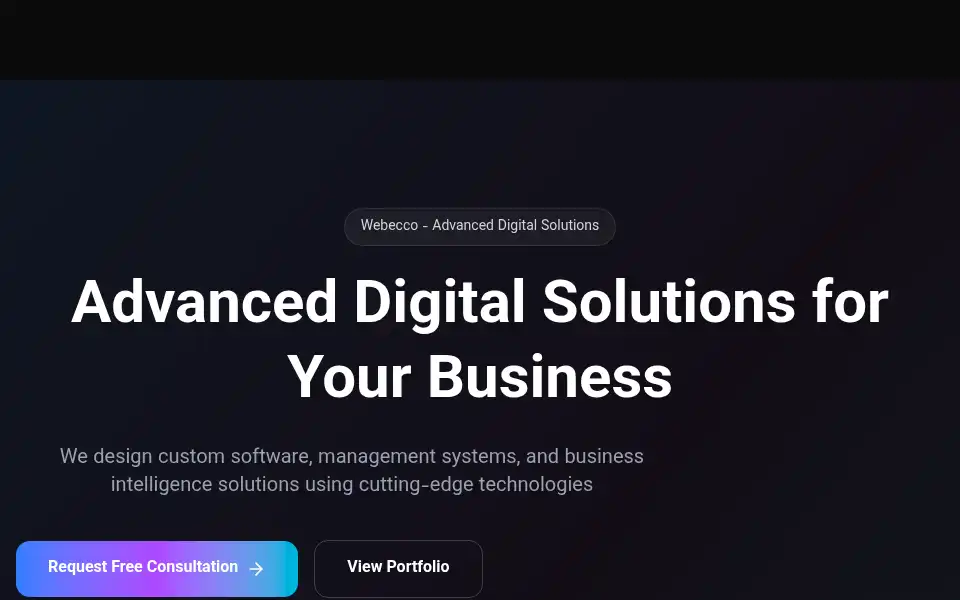 Screenshot of webecco.com