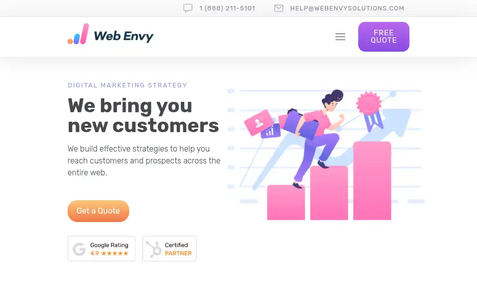 Screenshot of webenvysolutions.com