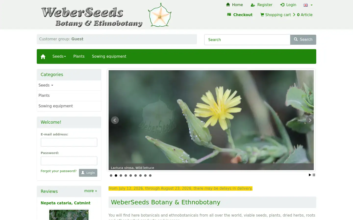 Screenshot of weberseeds.nl