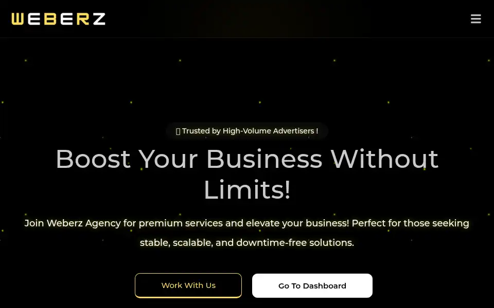 Screenshot of weberz-agency.com