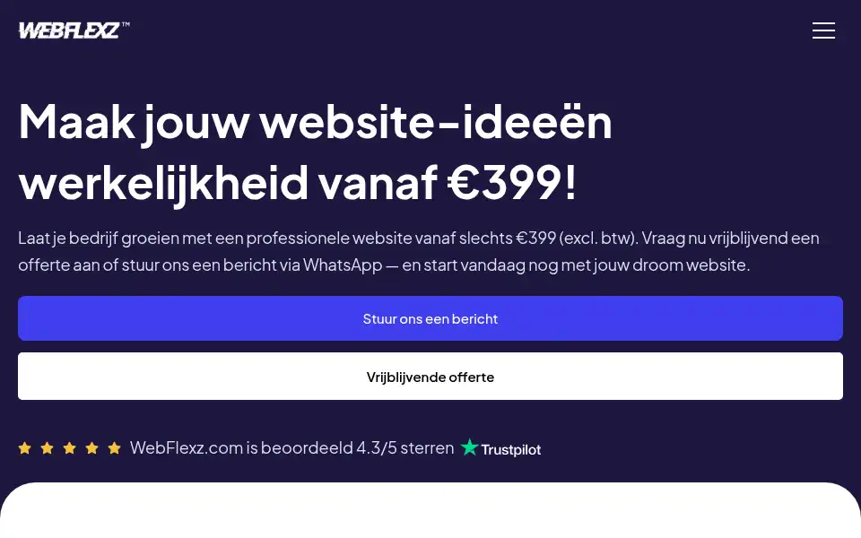 Screenshot of webflexz.com
