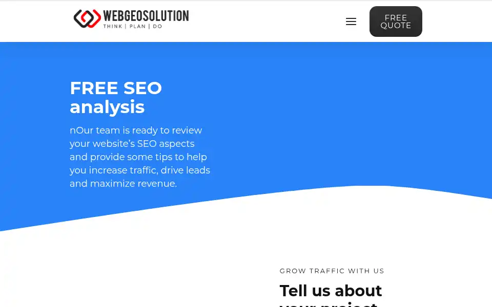 Screenshot of webgeosoln.com