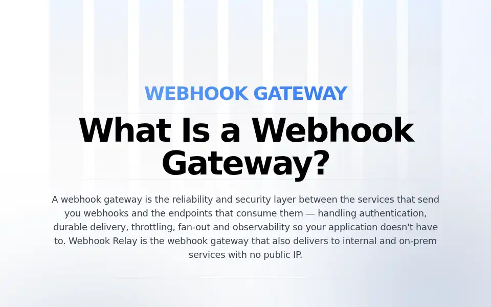 Screenshot of webhookrelay.com