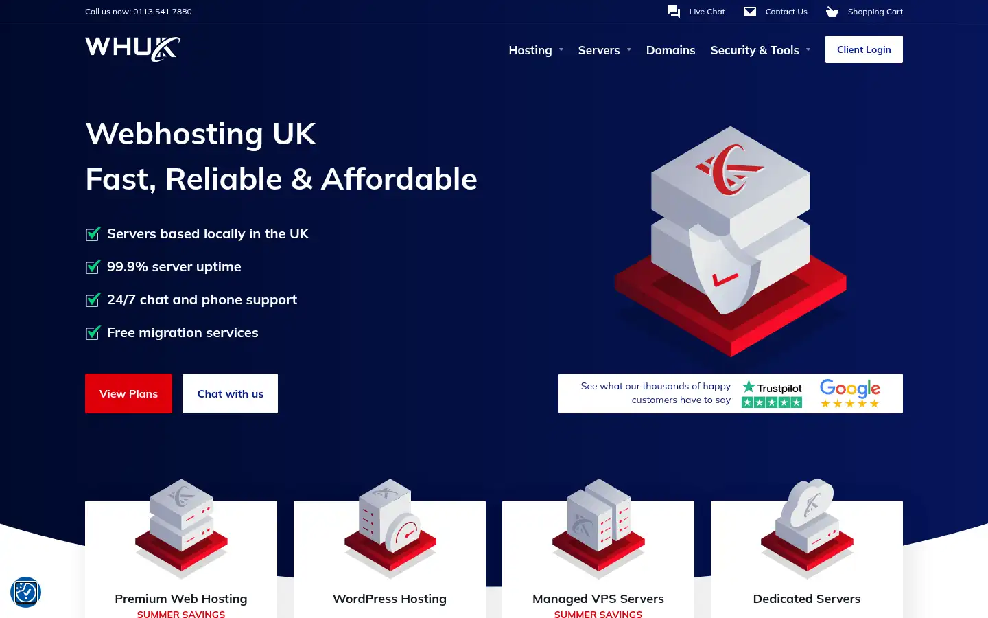 Screenshot of webhosting.uk.com
