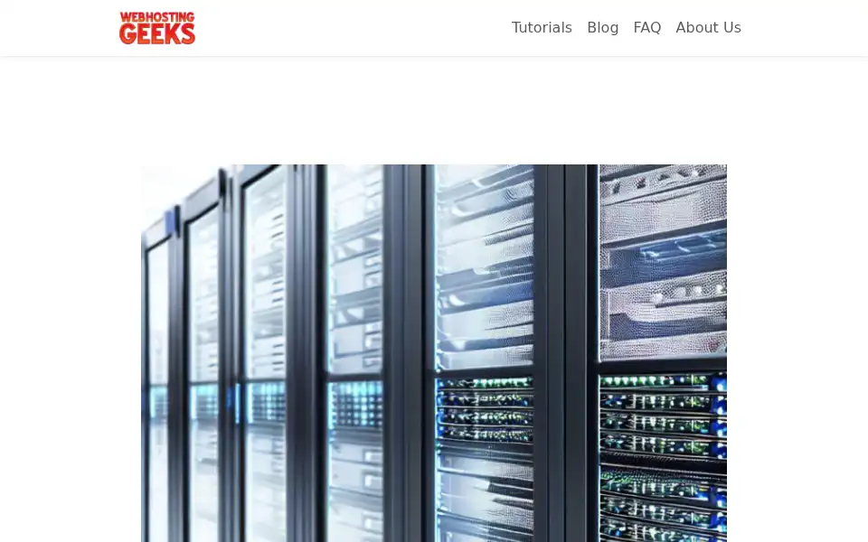 Screenshot of webhostinggeeks.com