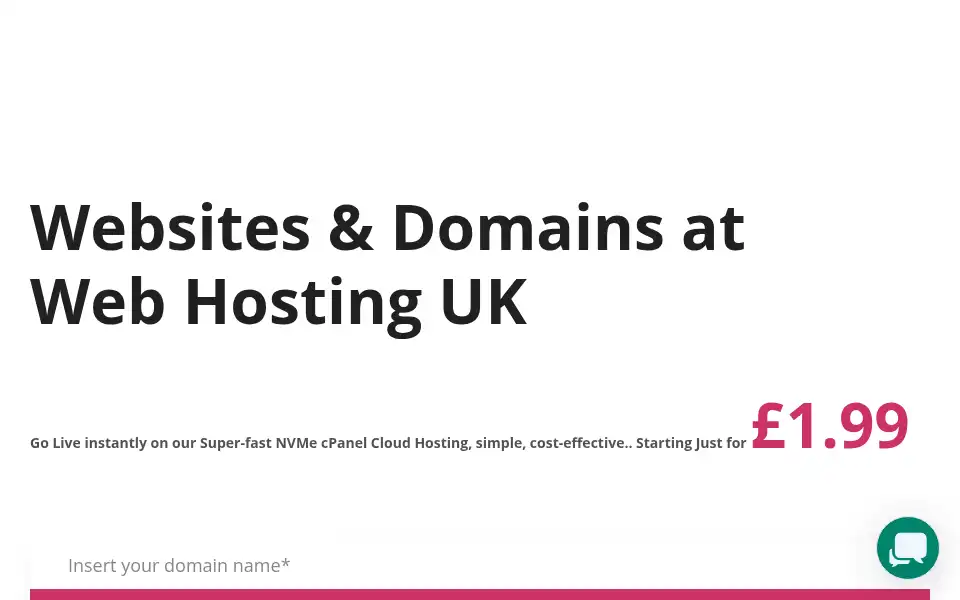 Screenshot of webhostinguk.com