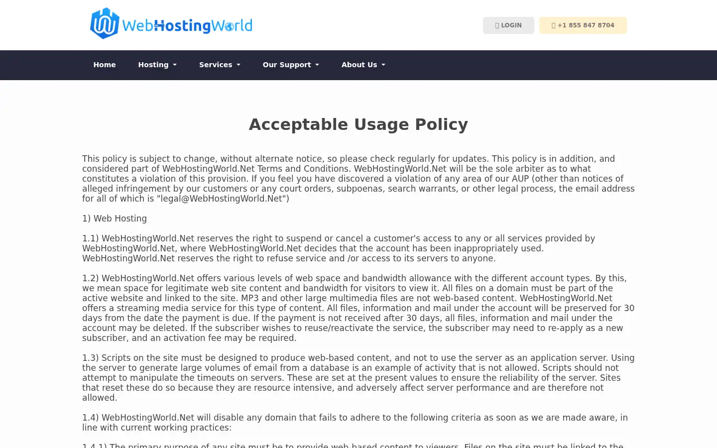 Screenshot of webhostingworld.net