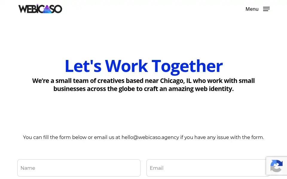 Screenshot of webicaso.agency