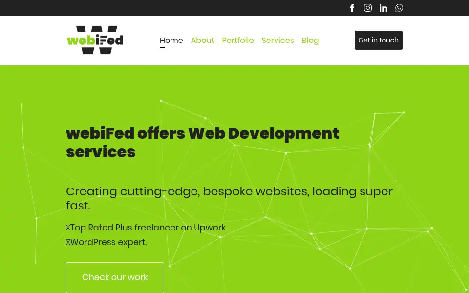 Screenshot of webifed.com