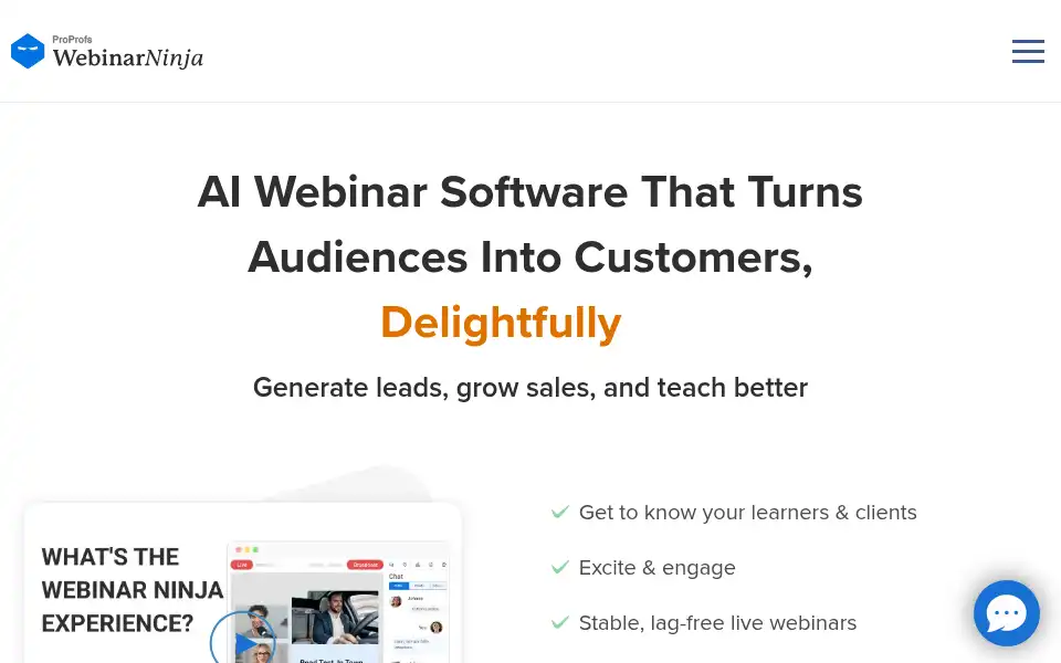 Screenshot of webinarninja.com