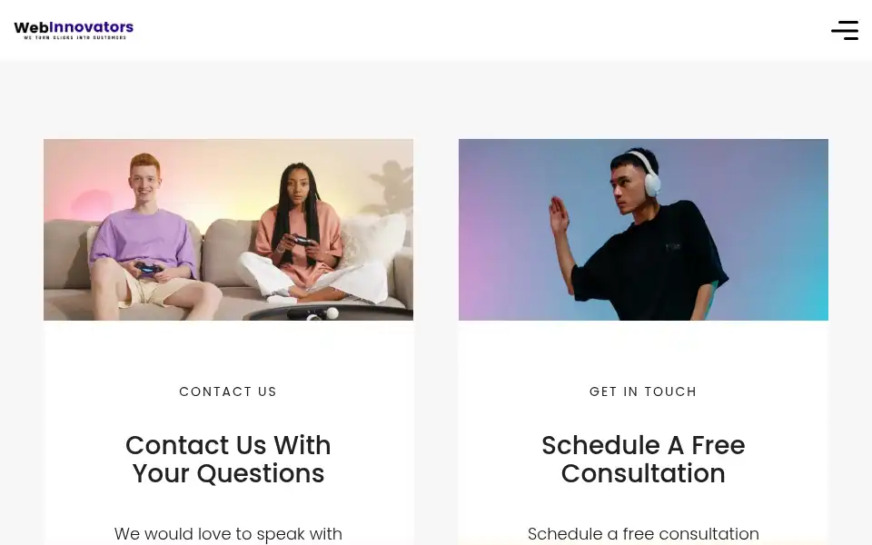 Screenshot of webinnoovators.com