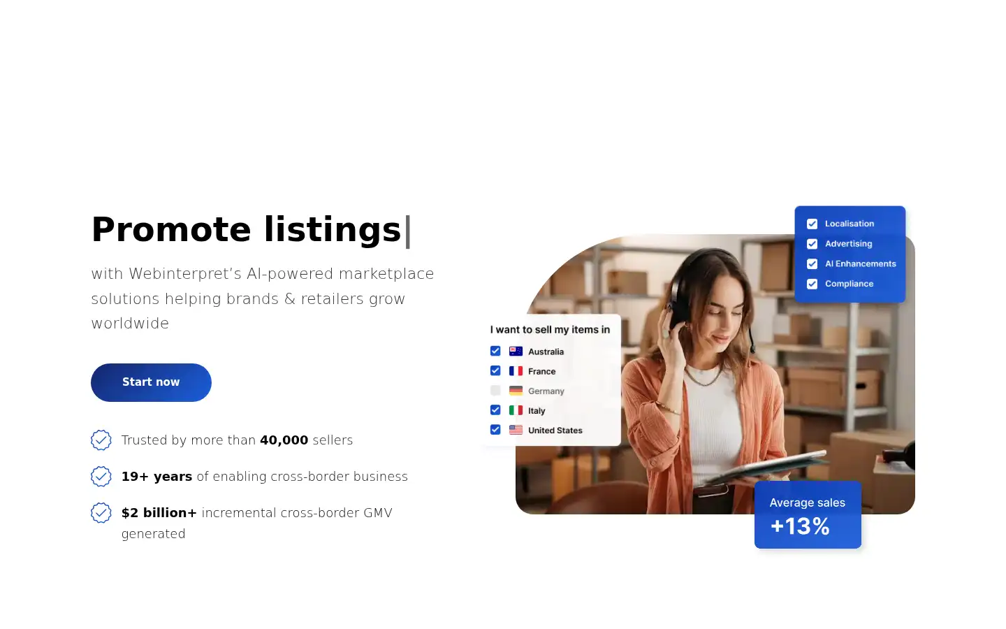 Screenshot of webinterpret.com