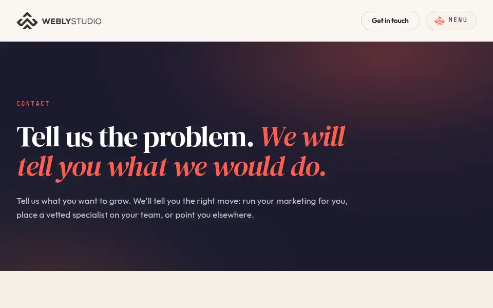 Screenshot of weblystudio.com