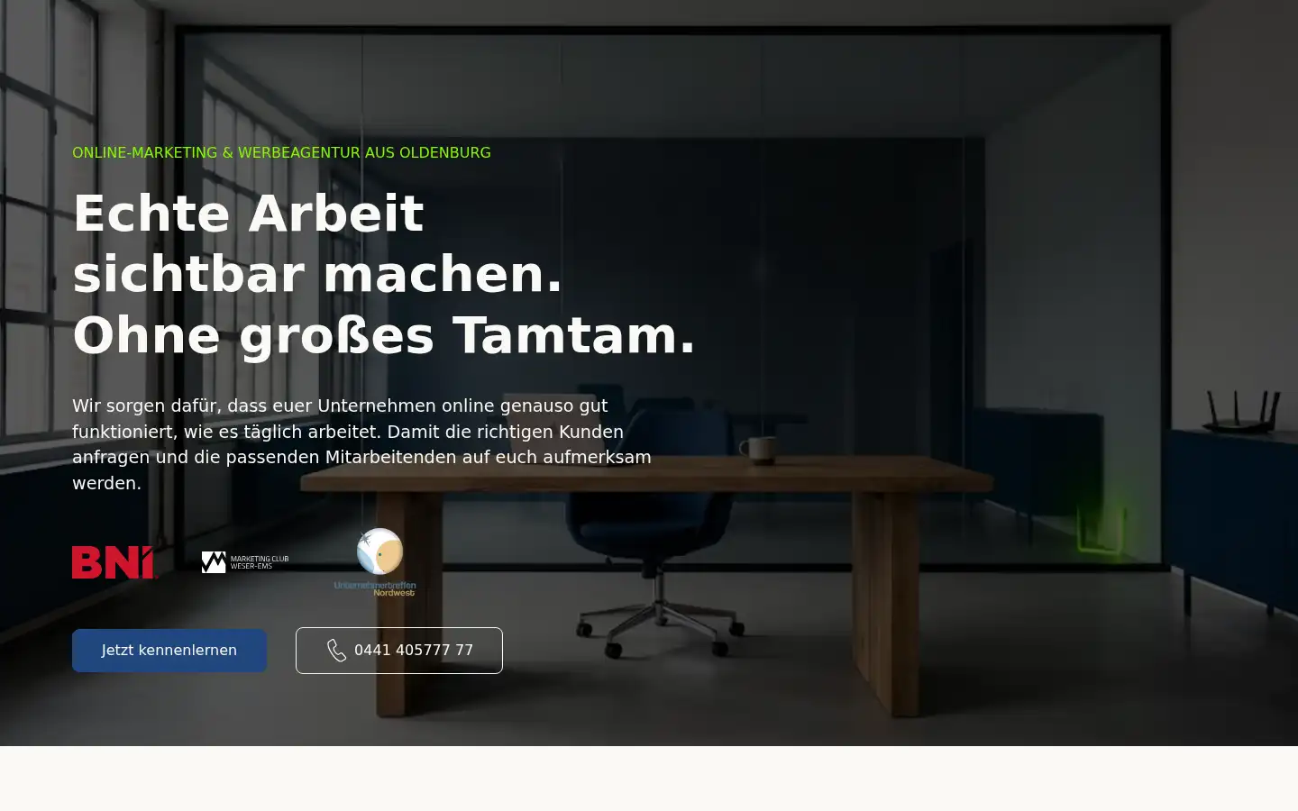 Screenshot of webmarketiere.de