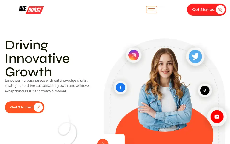 Screenshot of weboostsm.com