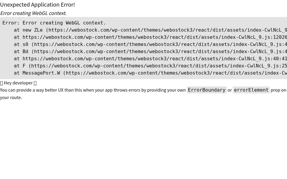 Screenshot of webostock.com