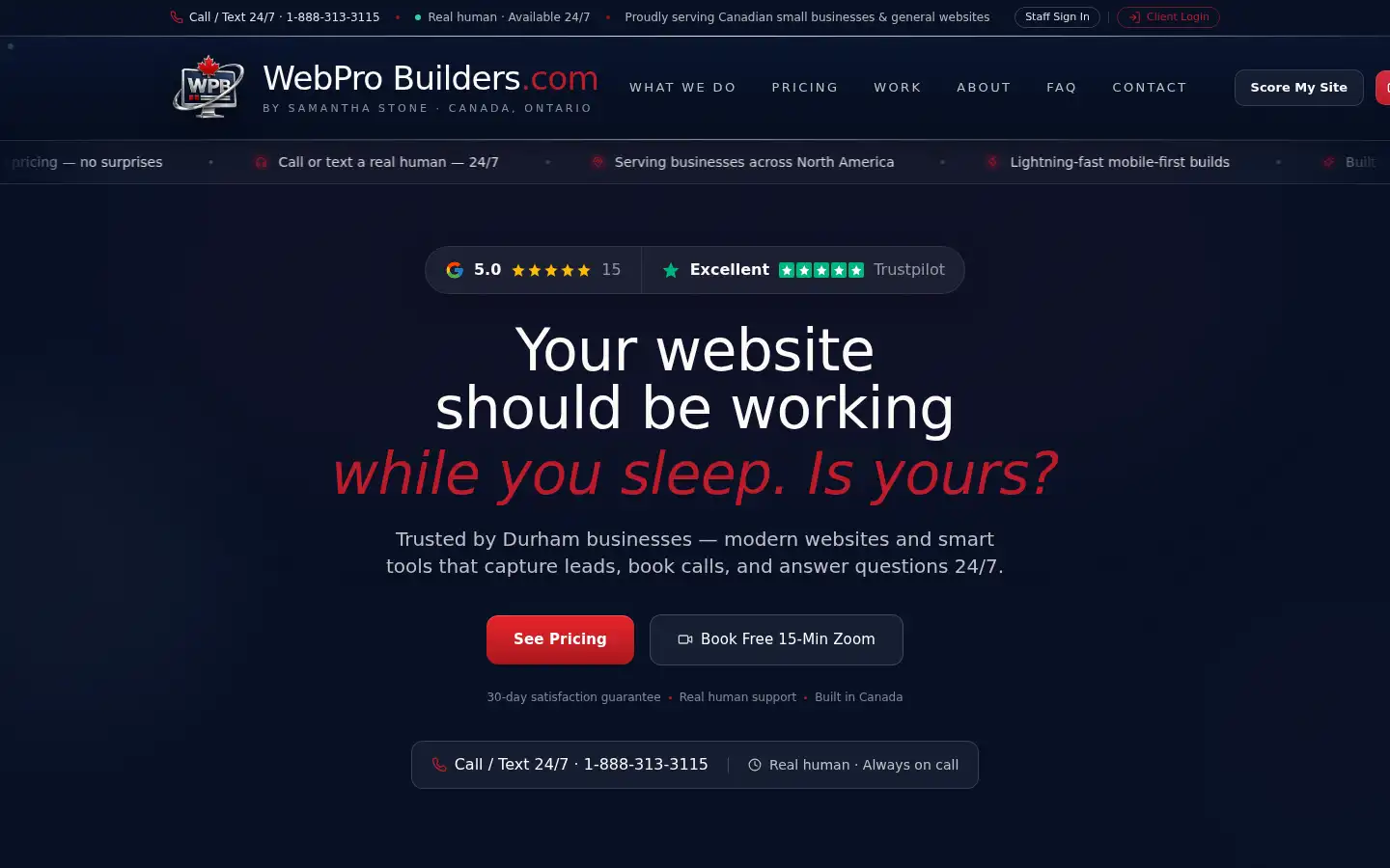 Screenshot of webprobuilders.com