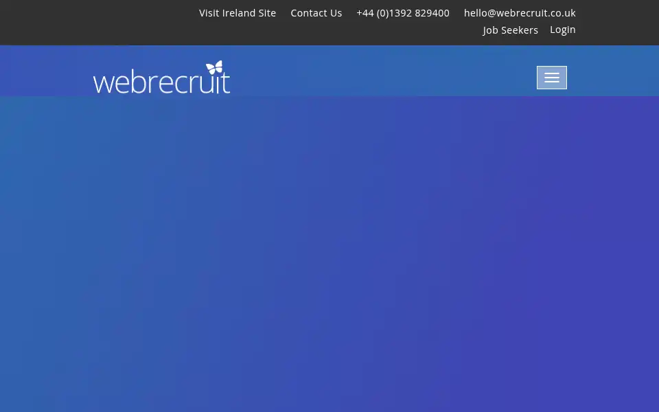 Screenshot of webrecruit.co.uk