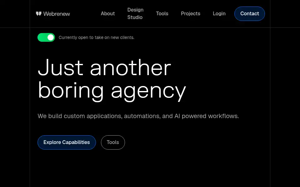 Screenshot of webrenew.io