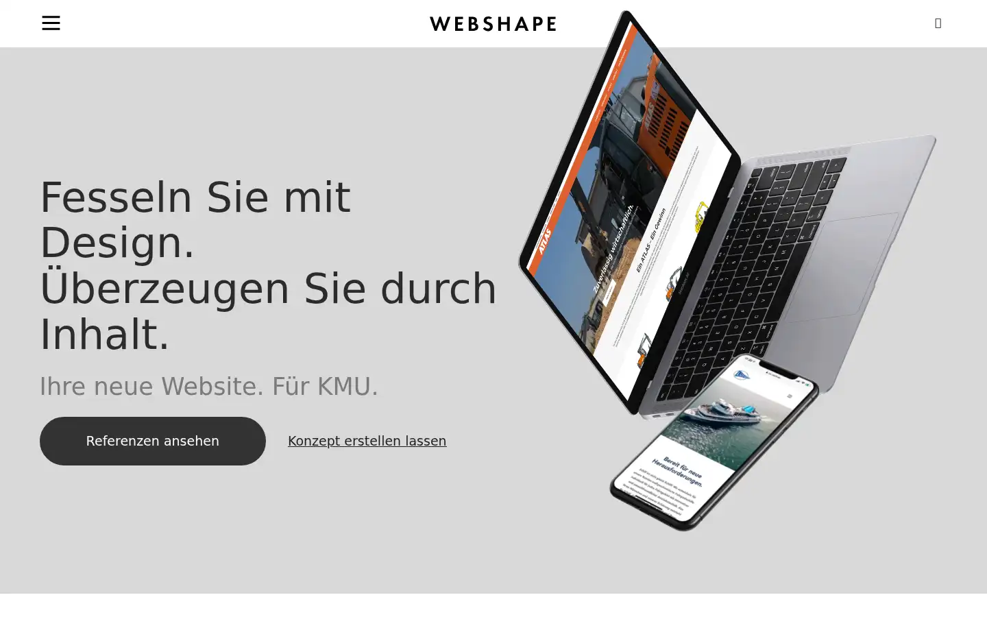 Screenshot of webshape.eu