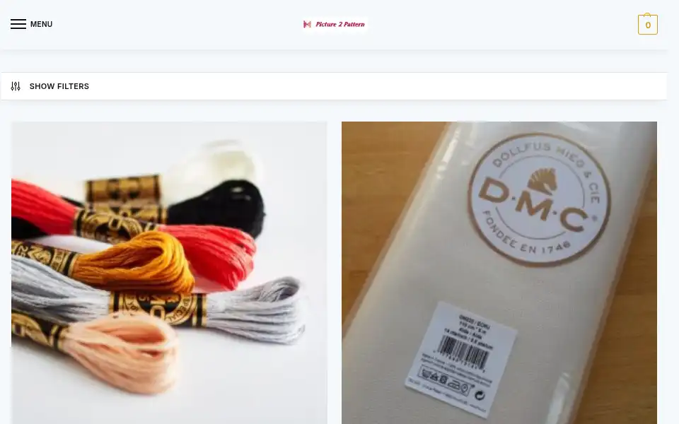 Screenshot of webshop.pic2pat.com