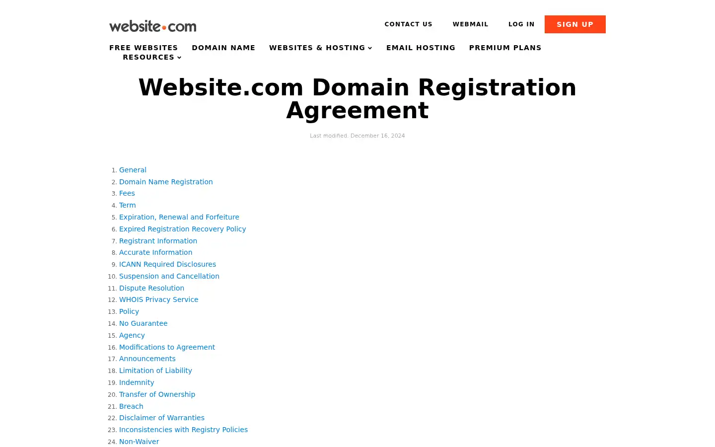 Screenshot of website.com