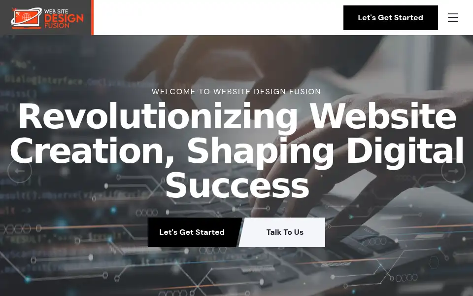 Screenshot of websitedesignfusion.com