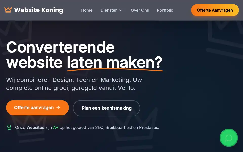 Screenshot of websitekoning.com