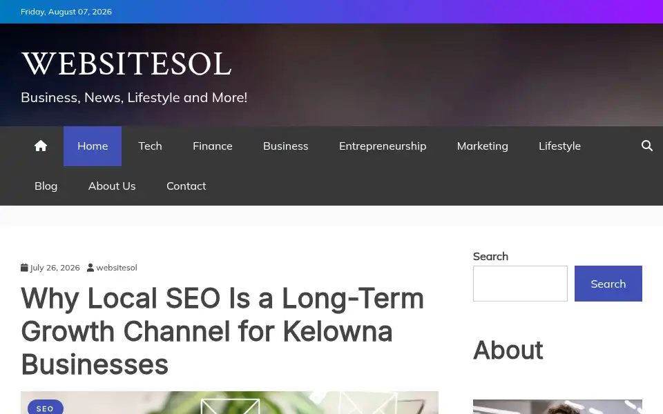 Screenshot of websitesol.com