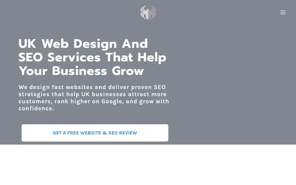 Screenshot of webspinners.co.uk